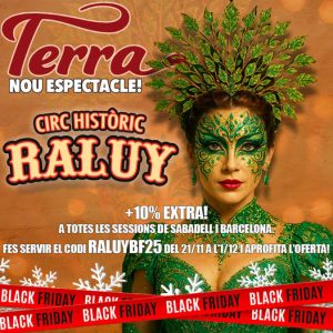 Black Friday en el circo. Cartel promocional del Circo Raluy.