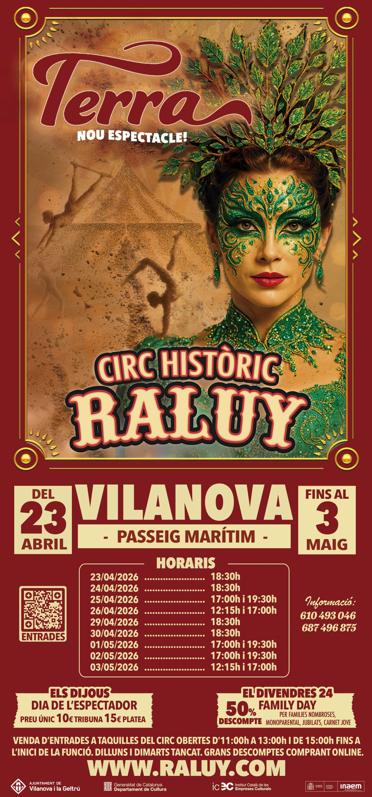 cartel del circo raluy en vilanova i la geltrú