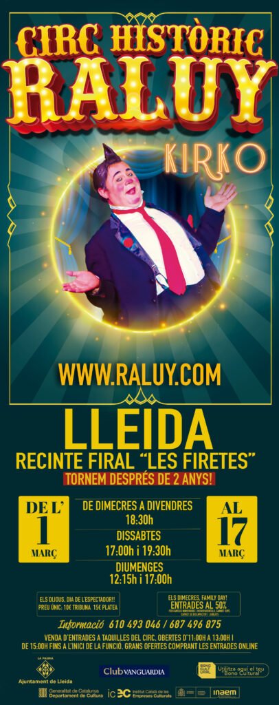 Circo Raluy Lleida 2024. Cartel del Circo