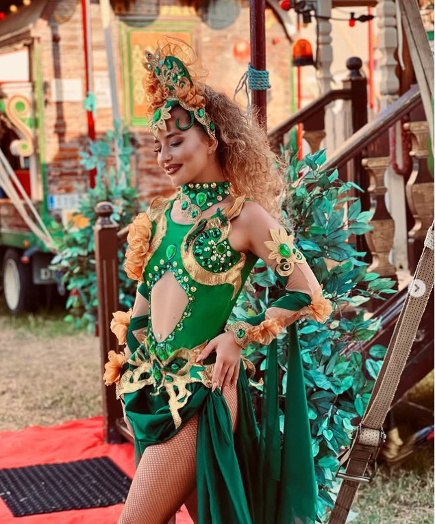 Ruslana Moroz, artista del Circo Raluy. Espectáculo Terra.