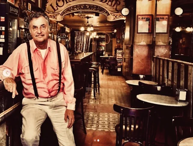 Carlos Raluy en el London Bar de Barcelona Carlos Raluy en la barra del London Bar de Barcelona