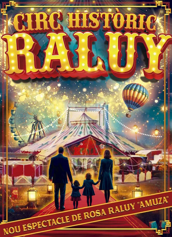 Circo Raluy en Badalona cartel 2024. Foto del cartel.