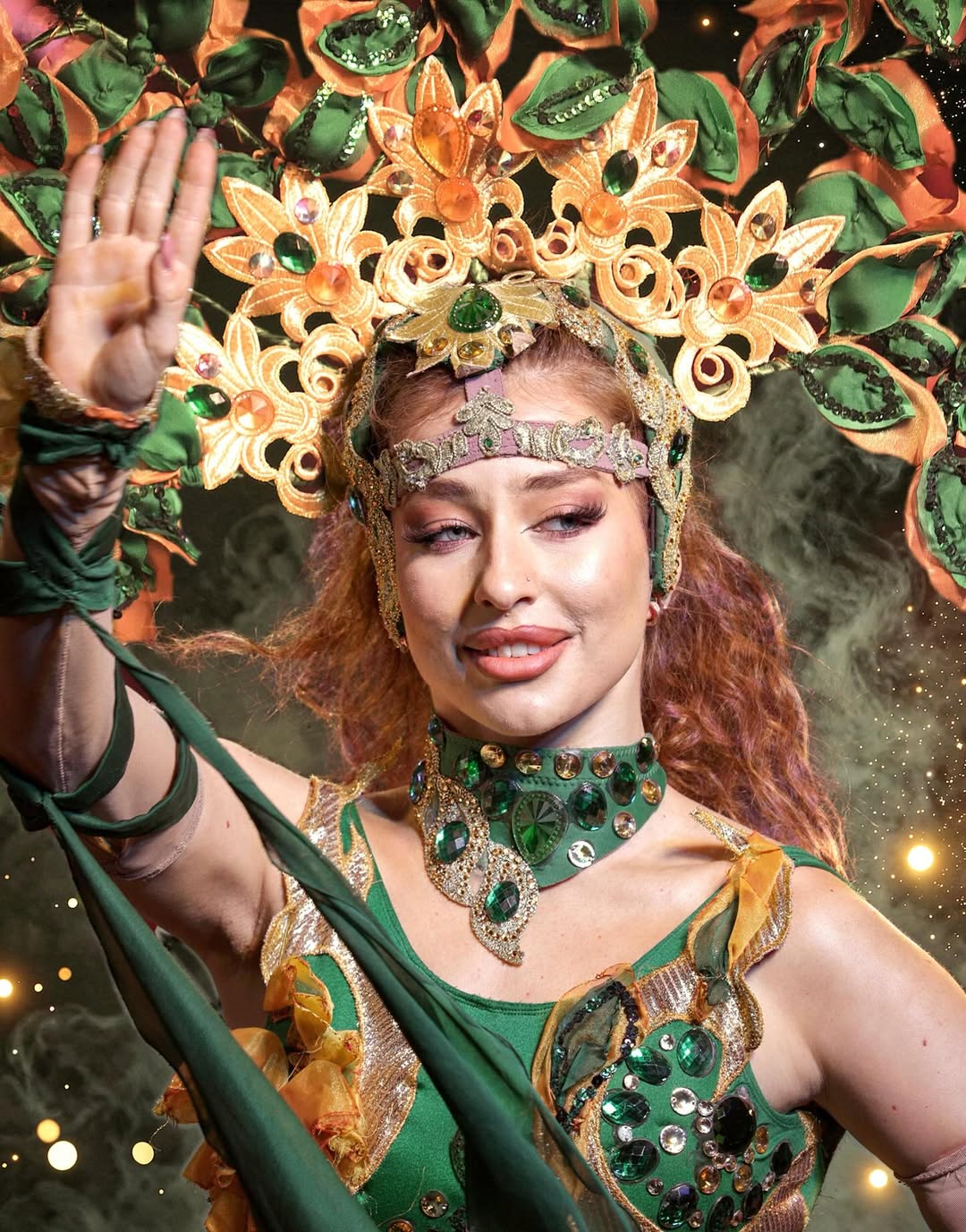 Circo en Igualada. Ruslana Moroz con los trajes de Terra