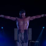 Circo en Igualada. Omar Marton preparado para su número