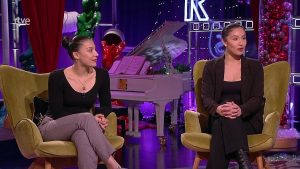 Entrevista a las Hermanas Raluy en Cultura 2 de RTVE. Foto de la entrevista.