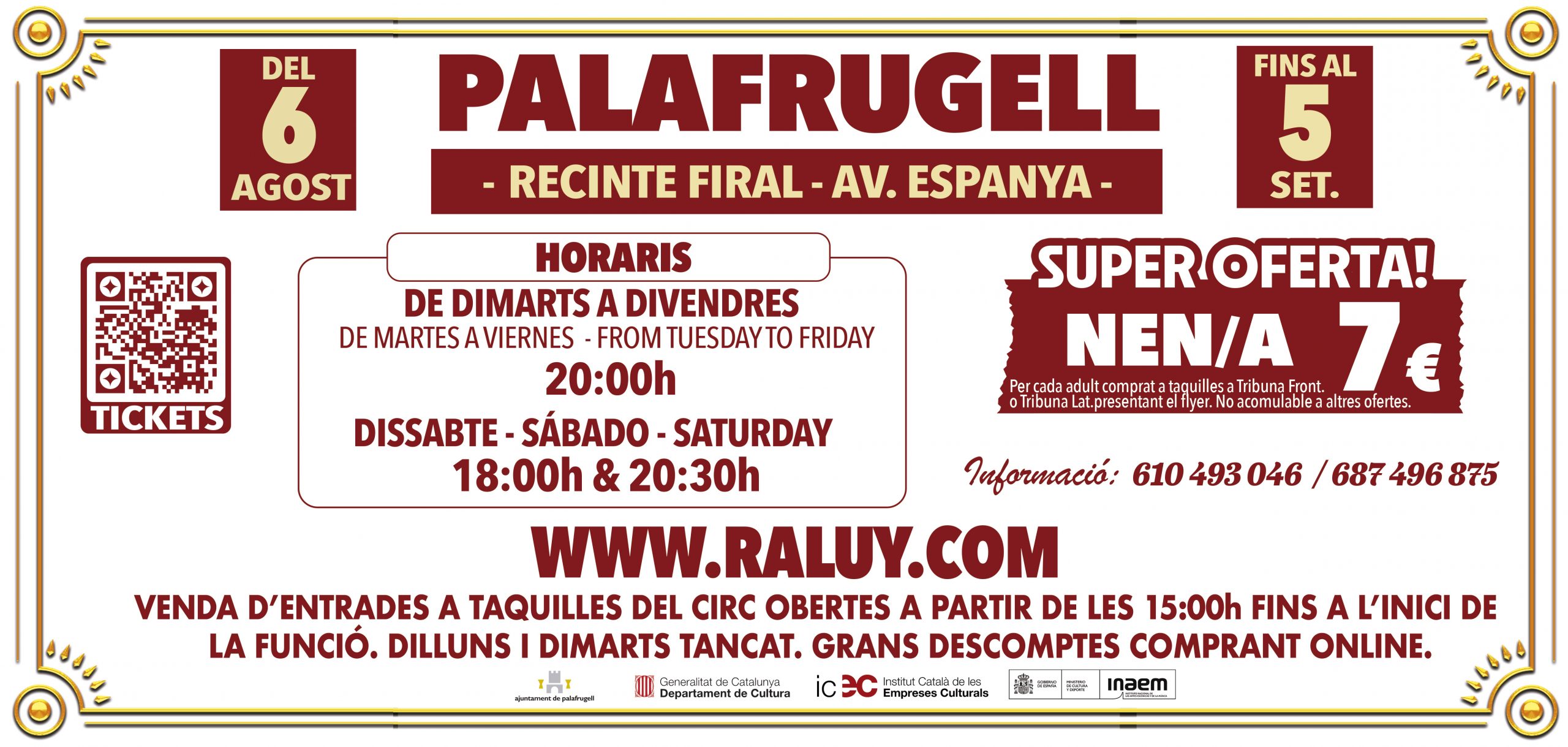 Flyer del Circo Raluy