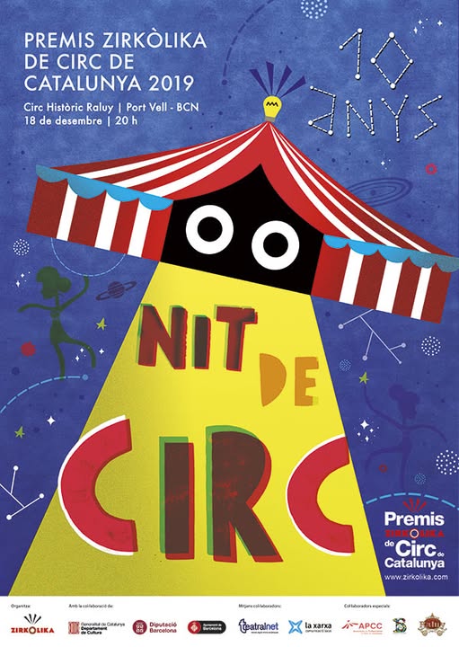 La Nit de Circ brilla en el Circo Histórico Raluy. Premios Zirkólika 2019.